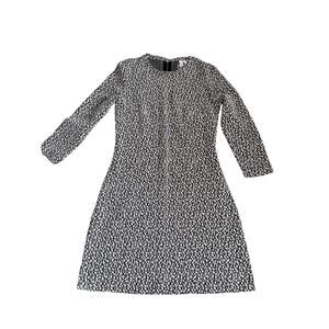 NWT & Other Stories Bodycon Animal Print Black and White Dress, Size 8